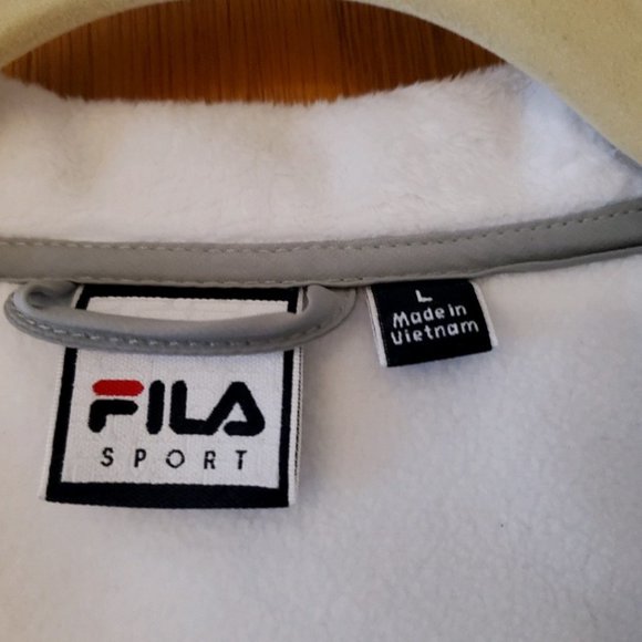FILA Sport Jacket - White and Gray - Large - Picture 4 of 4